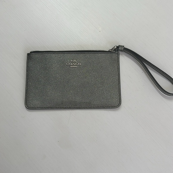 Coach silver sparkle wristlet - Picture 2 of 7
